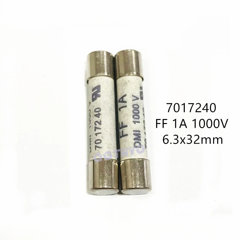10Pcs Multimeter Ceramic Fuses 7017240 6.3 x 32mm FF 315mA FF500mA FF630mA FF800mA FF1A FF1.6A FF2A DMI 1000V Fast-Acting Fuse