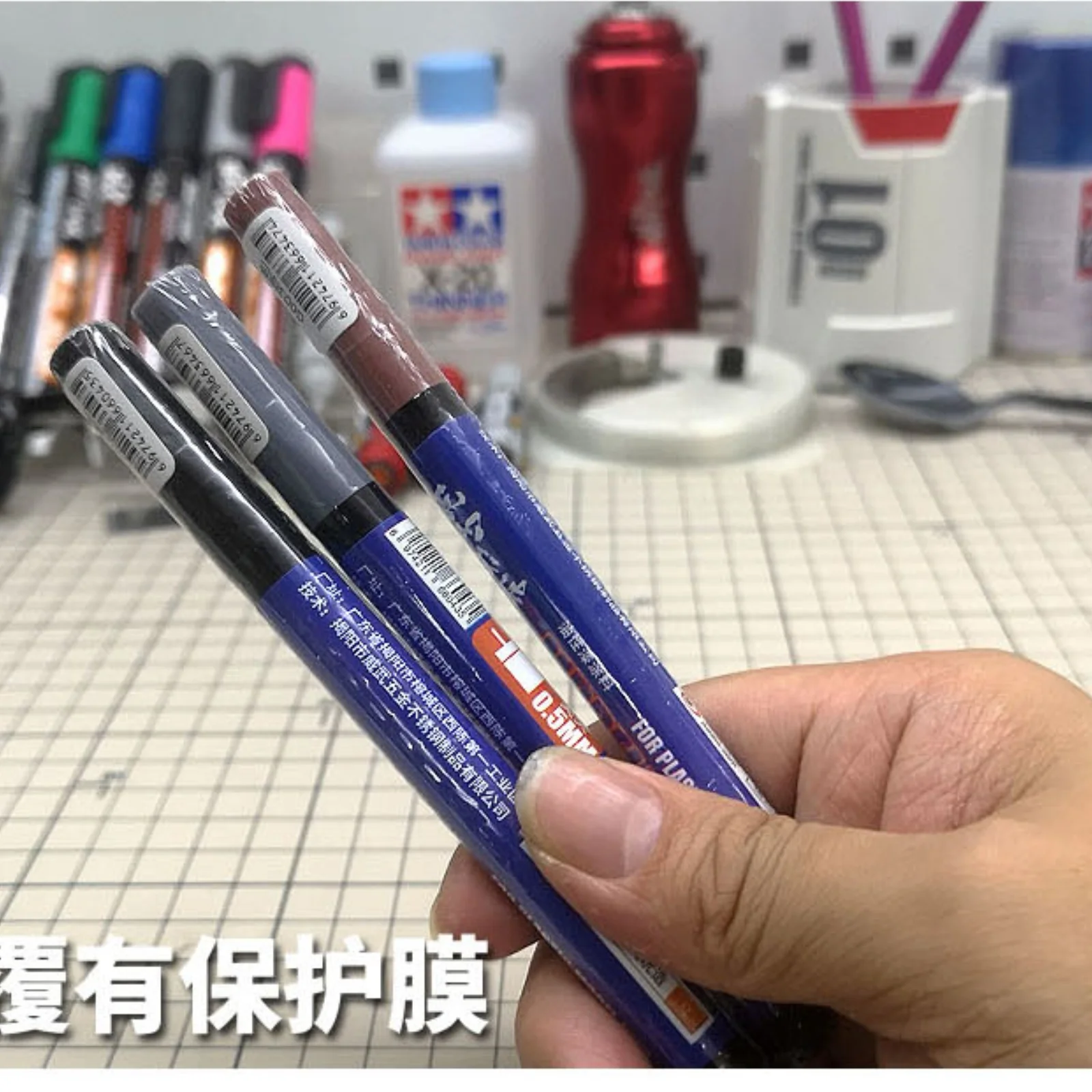 MS043 Oily Model Marker Extra-fine Hook Liner Assembly Model Building Tools For Military Paint Tool Hobby DIY