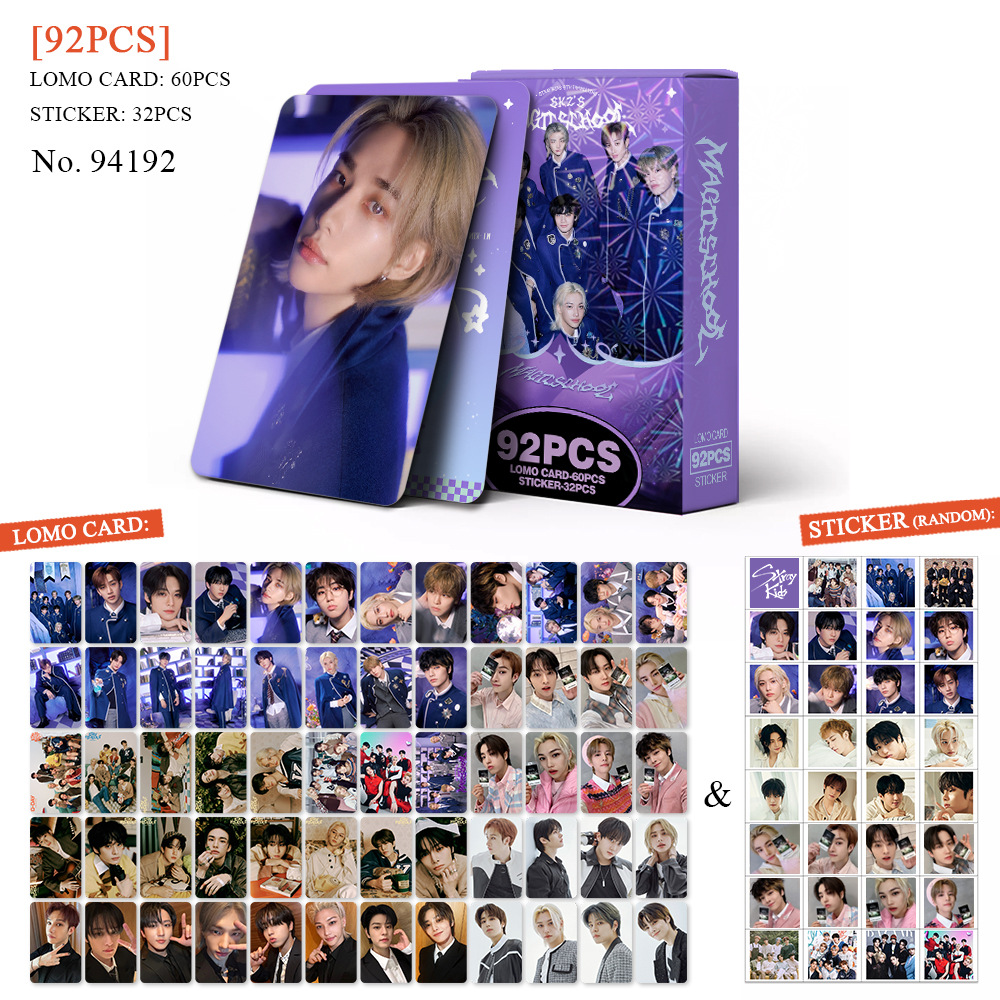 92 pçs kpop menino adesivos photocard escola mágica novo álbum perder meu respiração lomo cartões foto impressão cartão conjunto fãs coleção cartão postal