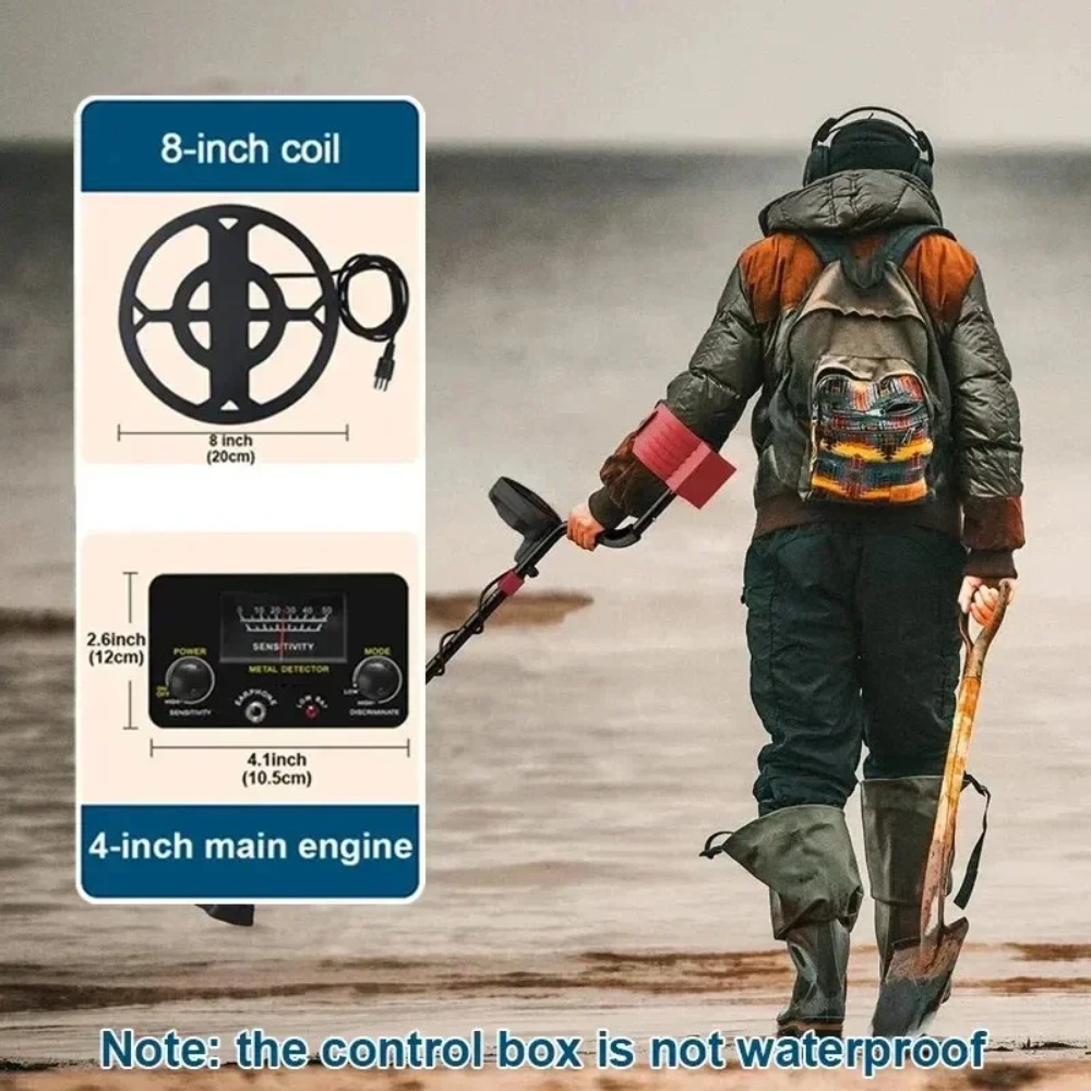 Detector de metais tesouro caça máquina de mineração de ouro posicionamento preciso TC-20 detector de metais profundidade subterrânea ajustável rastreador