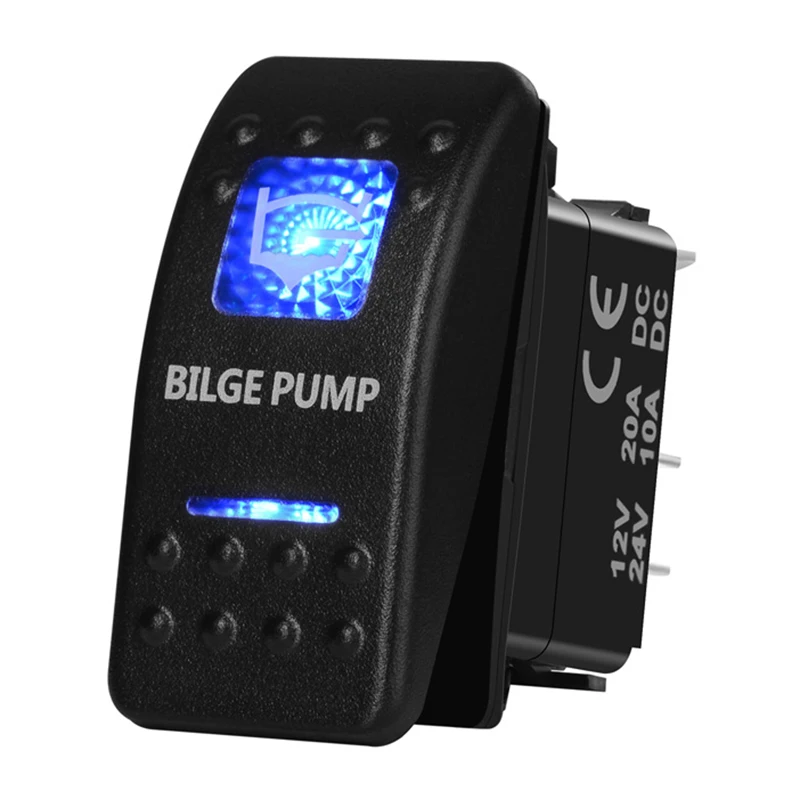 ¡Solo 1 tapa de cubierta! Cubierta de interruptor azul pintada para coche, barco, ARB, Carling, RV, interruptores de autobús, impermeable, piezas de automóviles