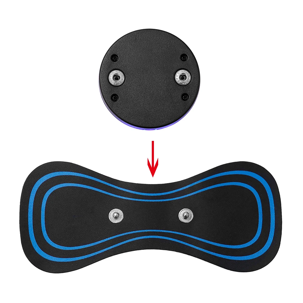 EMS Mini Collo Massaggiatore Impulso Elettrico Portatile Patch di Massaggio Cervicale 8 Modalità 19 Livelli Stimolatore Muscolare Rilassa Strumento di Sollievo Dal Dolore