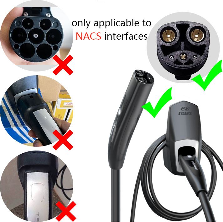 EVDANCE EV Suporte de cabo de carregamento para Tesla Model Y S X Suporte de parede com suporte de chassi Tesla Carregadores Suporte organizador de cabo