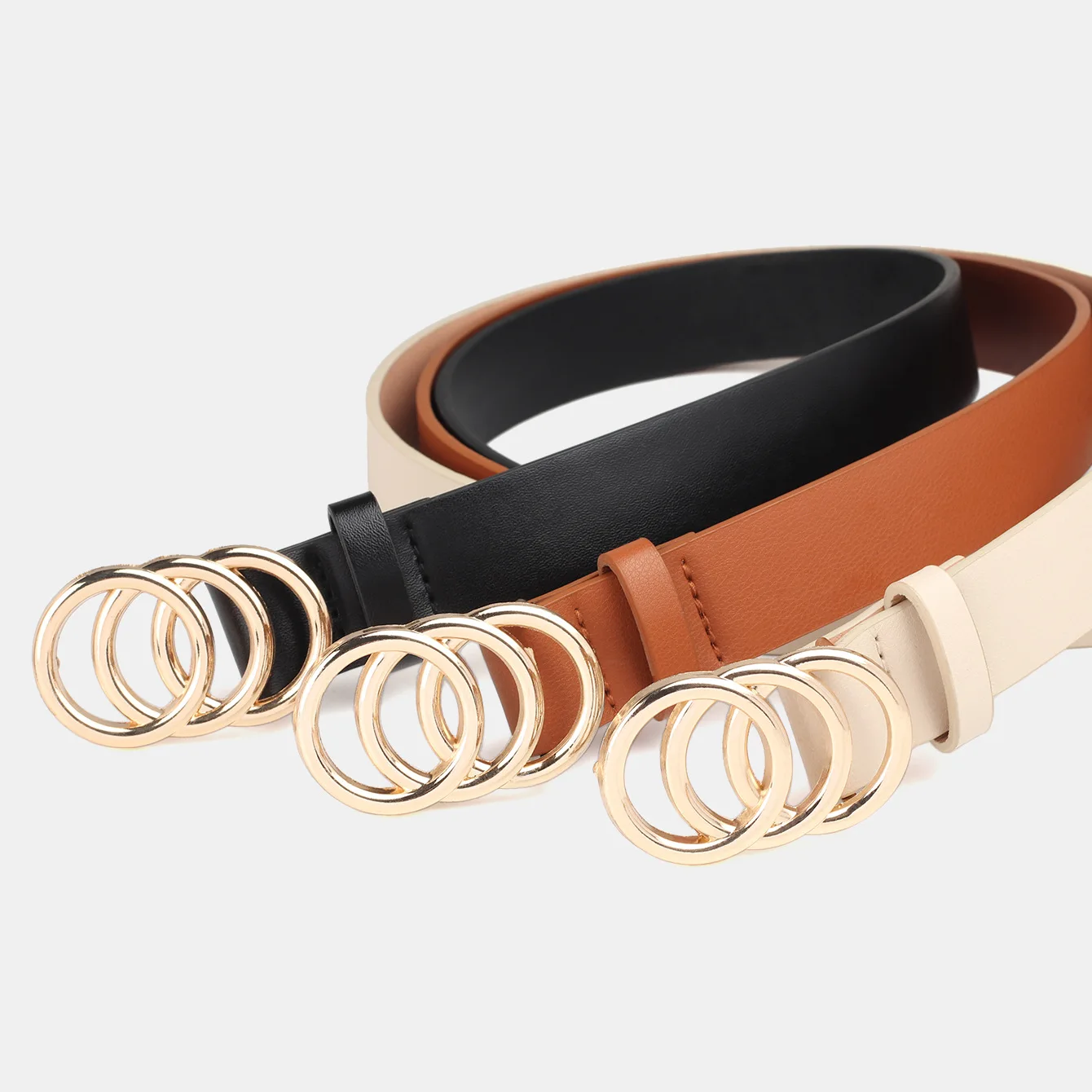 Neuer europäischer und amerikanischer Mode-Gürtel mit Legierungsschnalle für Damen, einfaches, licht sitzendes Kleid, dekorativer Gürtel für Damen, trendiges Accessoire