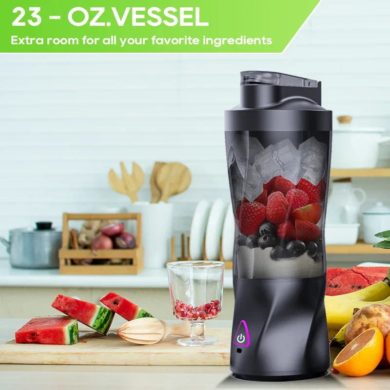 Elektrische draagbare sapcentrifuge Vers fruitmixer 700 ml Multifunctionele USB oplaadbare shakes Smoothie Blender Outdoor mengbeker