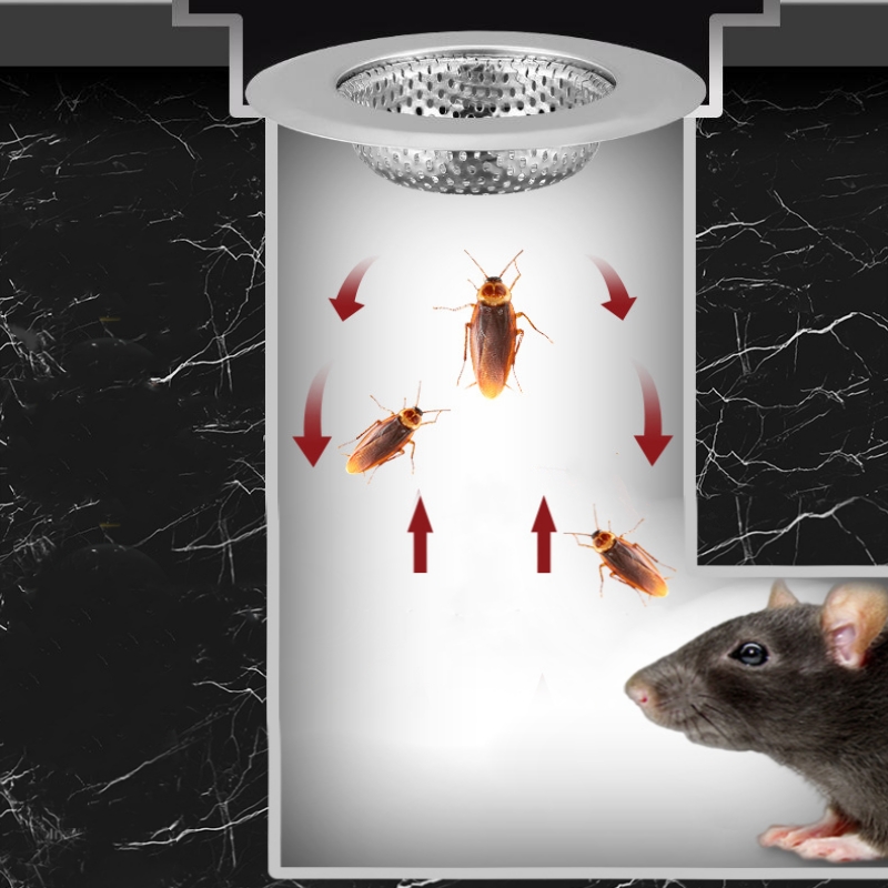 Edelstahl Waschbecken Filter Mesh Dusche Bodenablauf Haar Catcher Stopper Lebensmittel Schlacke Abtropffläche für Küche Badezimmer Zubehör
