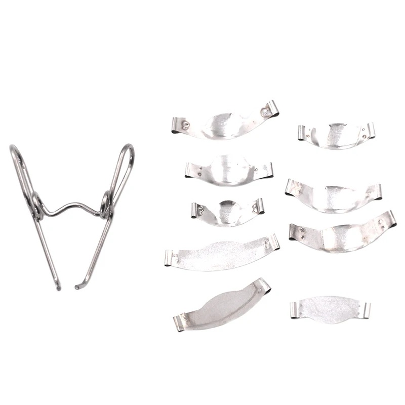 Kit universal da matriz dos matrizes do metal contornos da sela dental com clipse da mola