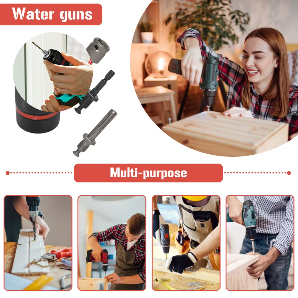 Mandril de broca de metal profissional 1/2-20unf 10mm 13mm metal sem chave resistente auto-apertar broca elétrica com haste sextavada/sds