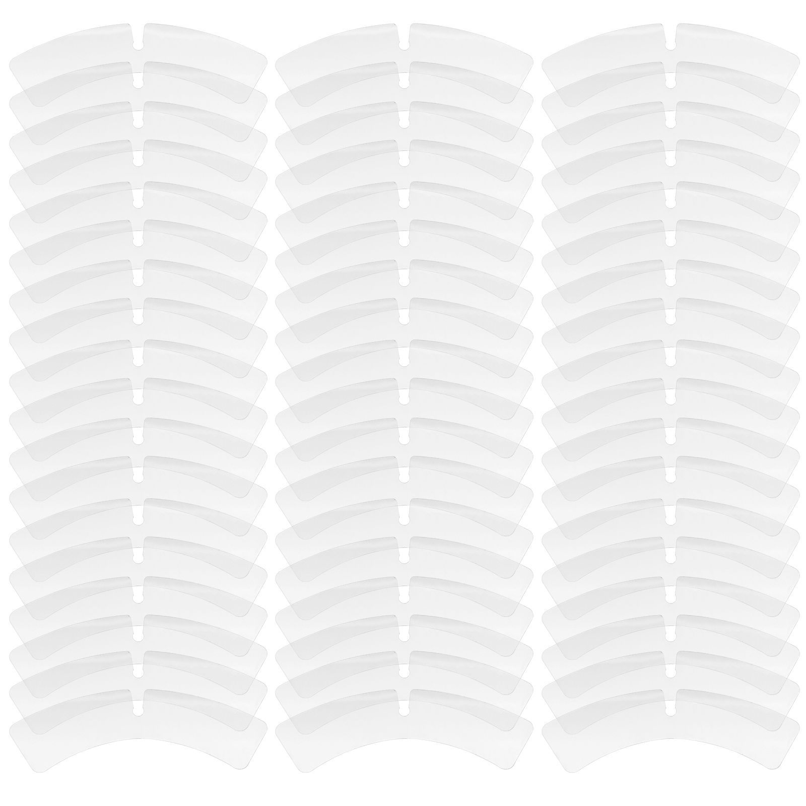 100 Pcs Collar Support Piece Shaper for Mens Shirts Stays Clothing Dress Small Plastic