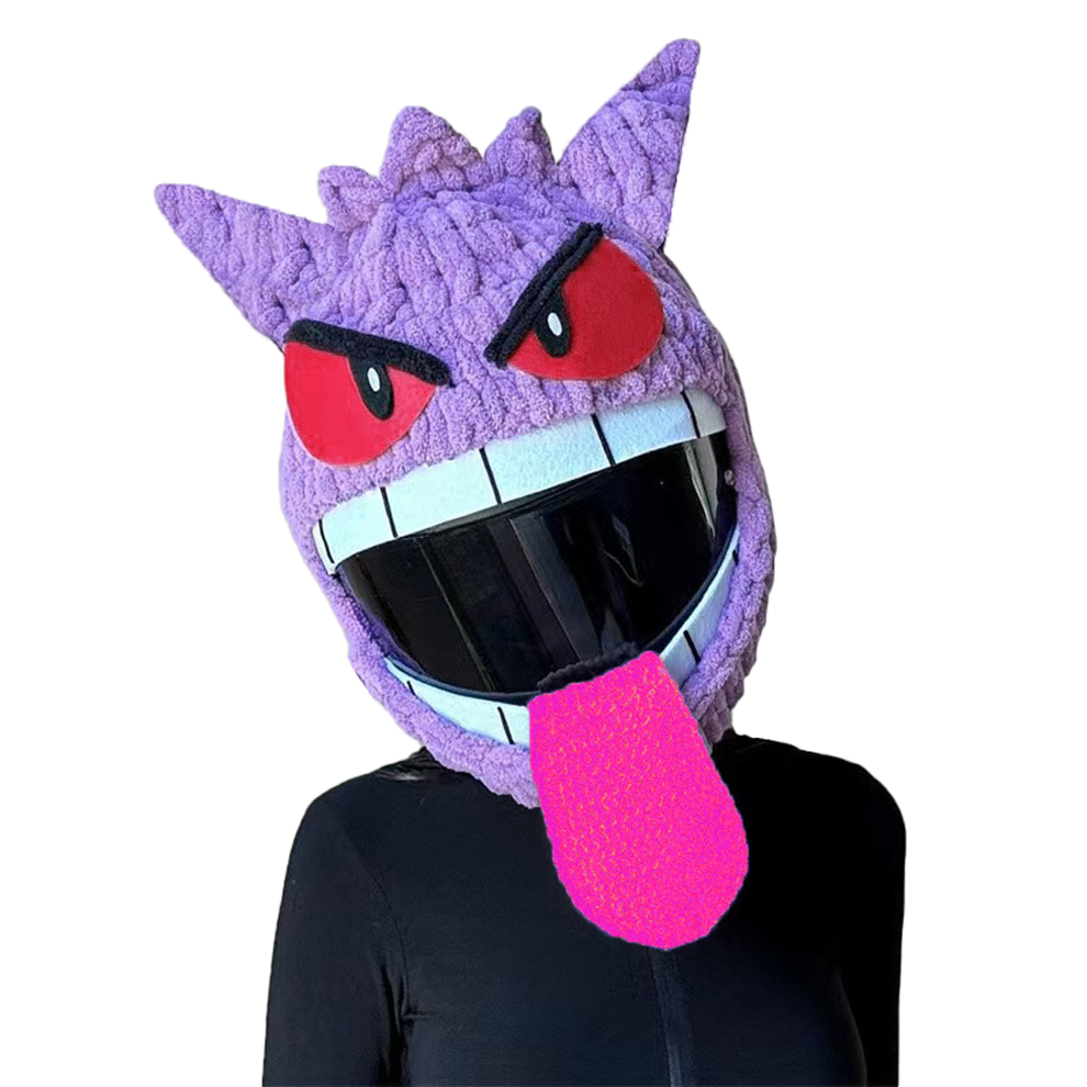 Nueva funda Universal para casco de motocicleta con animales de peluche, fundas para casco de felpa de conejo completo para regalos de Navidad, estilo de motocicleta