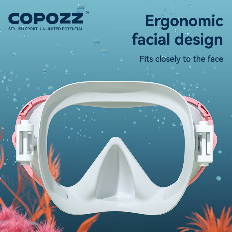 COPOZZ masque de plongée professionnel masque de Vision complète masque de plongée sous-marine ensemble tuba de natation HD équipement de plongée Anti-buée