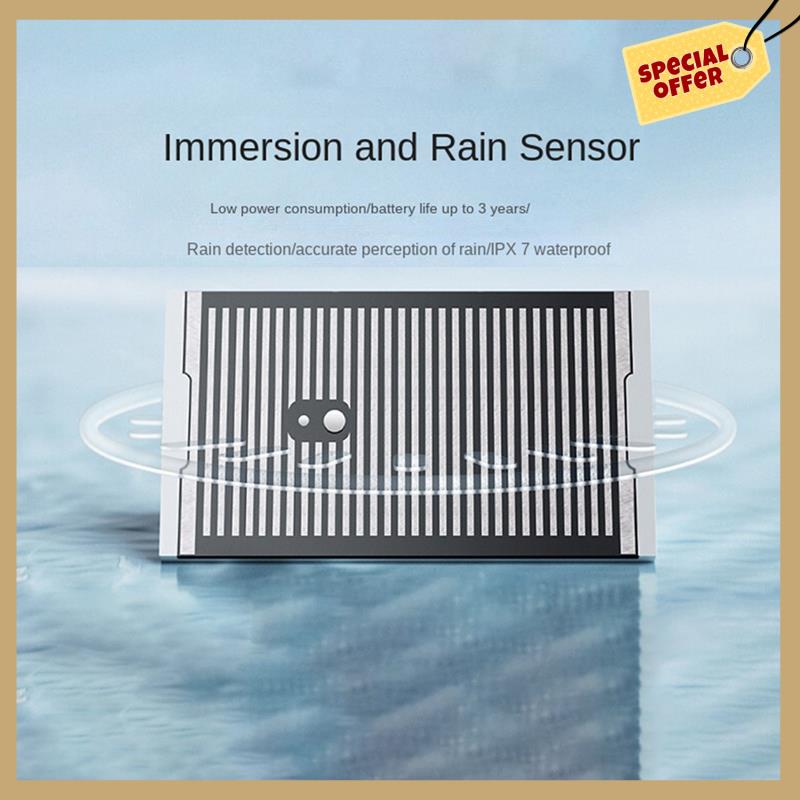Water Leak Sensor Flood And Rain Detector IPX7 Waterproof 3 Sensitivity Settings For Home Security Works-WMAN