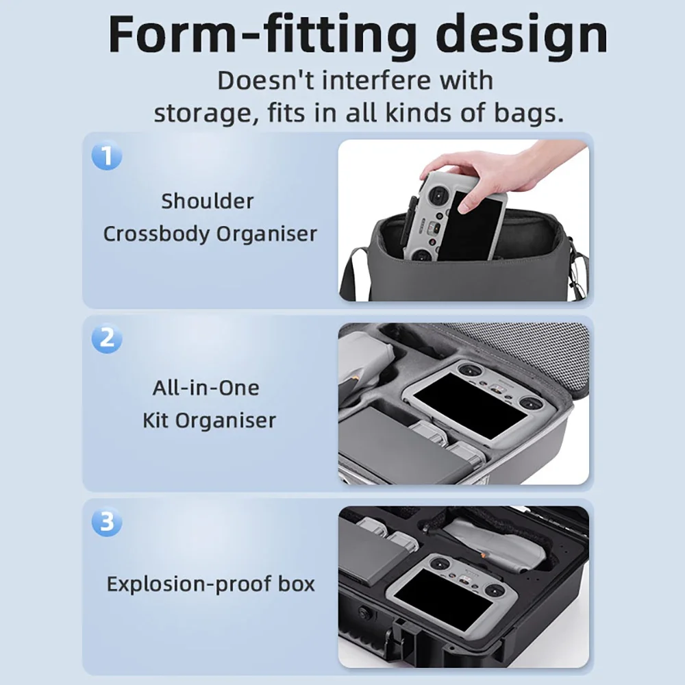 BRDRC Funda de silicona para DJI FLIP/NEO/Mini 4 Pro/Air 3S Drone RC 2 funda protectora a prueba de arañazos accesorio de Control remoto