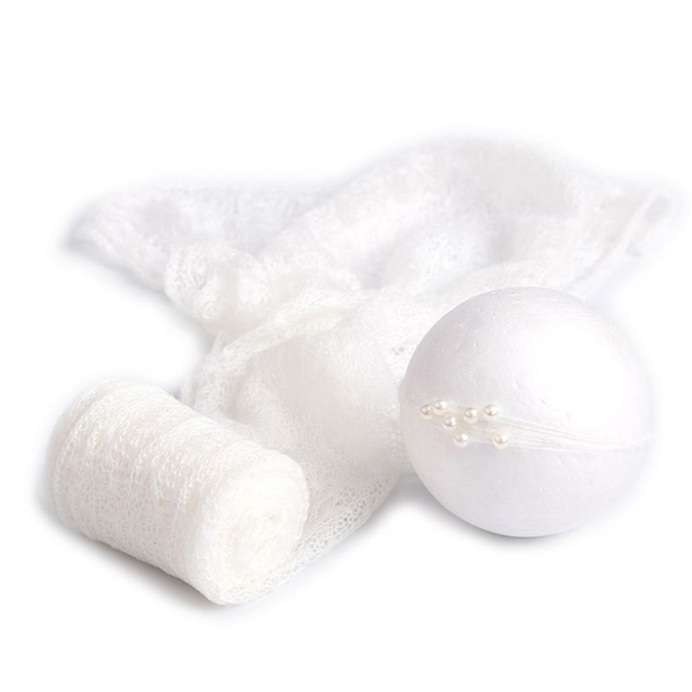 Don & judy-conjunto de chapéu e boné para recém-nascido, envoltório elástico macio, malha artesanal, mohair, acessórios de fotografia, 2pcs, novo