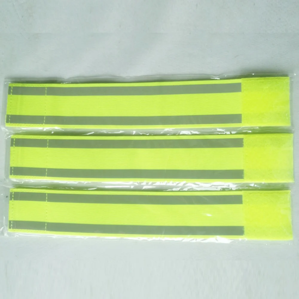 2Pcs ปลอกแขนสะท้อนแสงสำหรับข้อมือข้อเท้าขาสูง Reflect สำหรับ Night Running ความปลอดภัยสะท้อนแสงเทป
