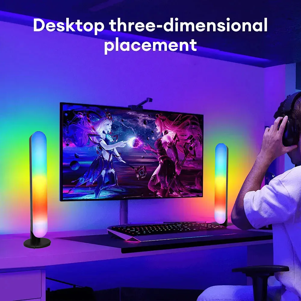 USB LED Light Bar RGB เปลี่ยนสี TV Backlight REMOTE Symphony บรรยากาศแถบแสงจังหวะเพลง Ambient รถกระบะโคมไฟตกแต่ง