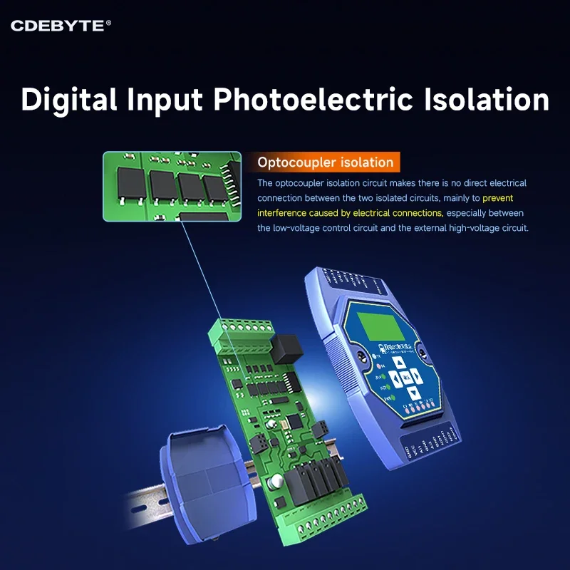 Rs485 modbus ethernet i/o netzwerk erfassungs steuer modul ME31-AAAX4220 schienen installation 4di 2ai 2do industrial grade 4 ~ 20ma