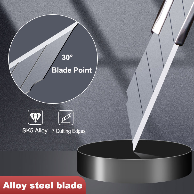 Deli-ユーティリティポケットナイフ、ボックスカッター、オフィス、家庭、学校の文房具用品用の格納式ブレード、ペーパークラフトナイフ、9mm