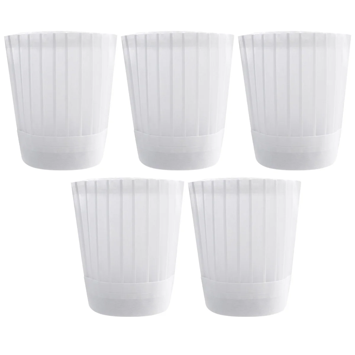 5 Stück Kochmütze, verstellbar, elastisch, für Bäcker, Küche, Kochen, Kochmütze, Unisex, Schrubbmütze für Zuhause, Restaurant, Küche
