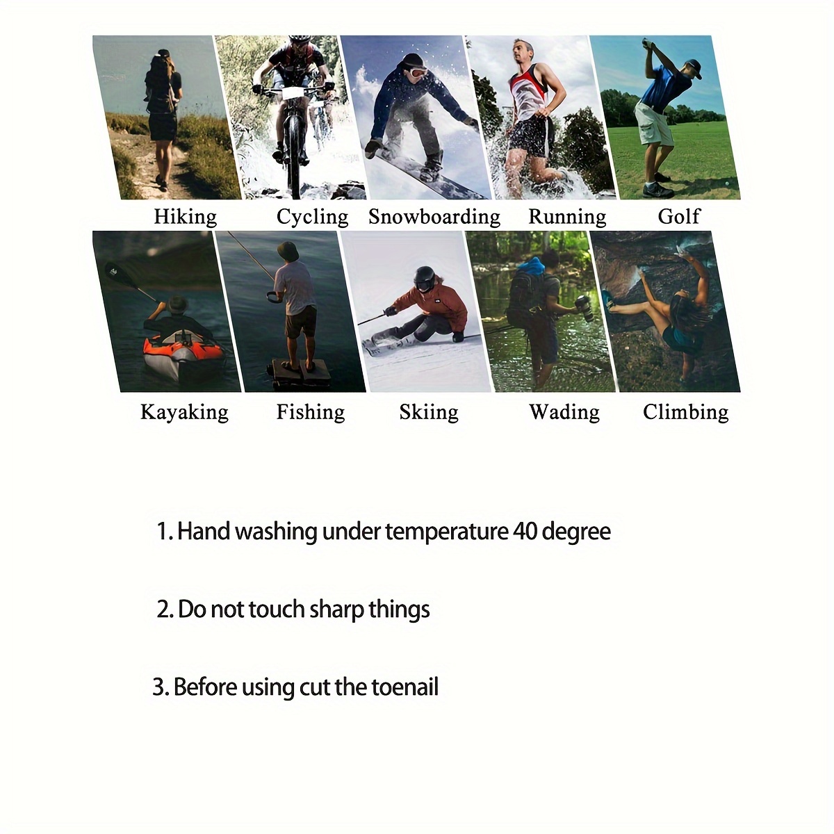 Calcetines impermeables transpirables para exteriores, medias impermeables para senderismo, vadear, acampar, esquiar, montar en nieve, calientes