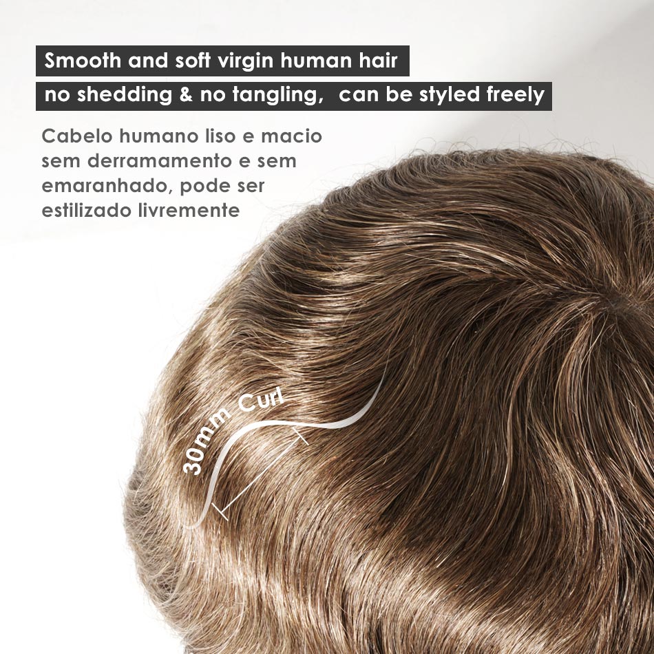 Парик мужской капиллярный, 0,06-0,08 мм