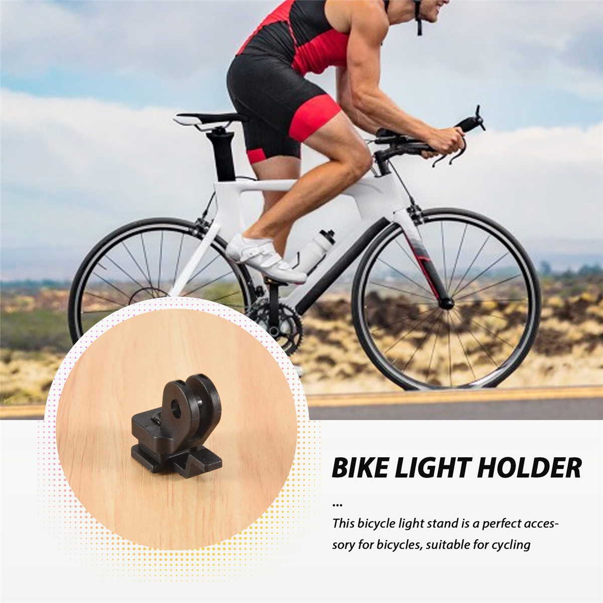 Mais novo suporte de montagem do medidor de código da lâmpada dianteira da bicicleta para bontrager ion prort levantamento cauda lâmpada acessórios da bicicleta