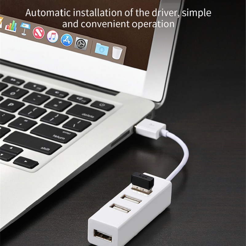 Mini 4-portowy koncentrator USB Rozdzielacz USB Adapter koncentratora Szybki koncentrator USB 2.0 Konwerter rozdzielacza Wszystko w jednym dla komputerów PC Akcesoria