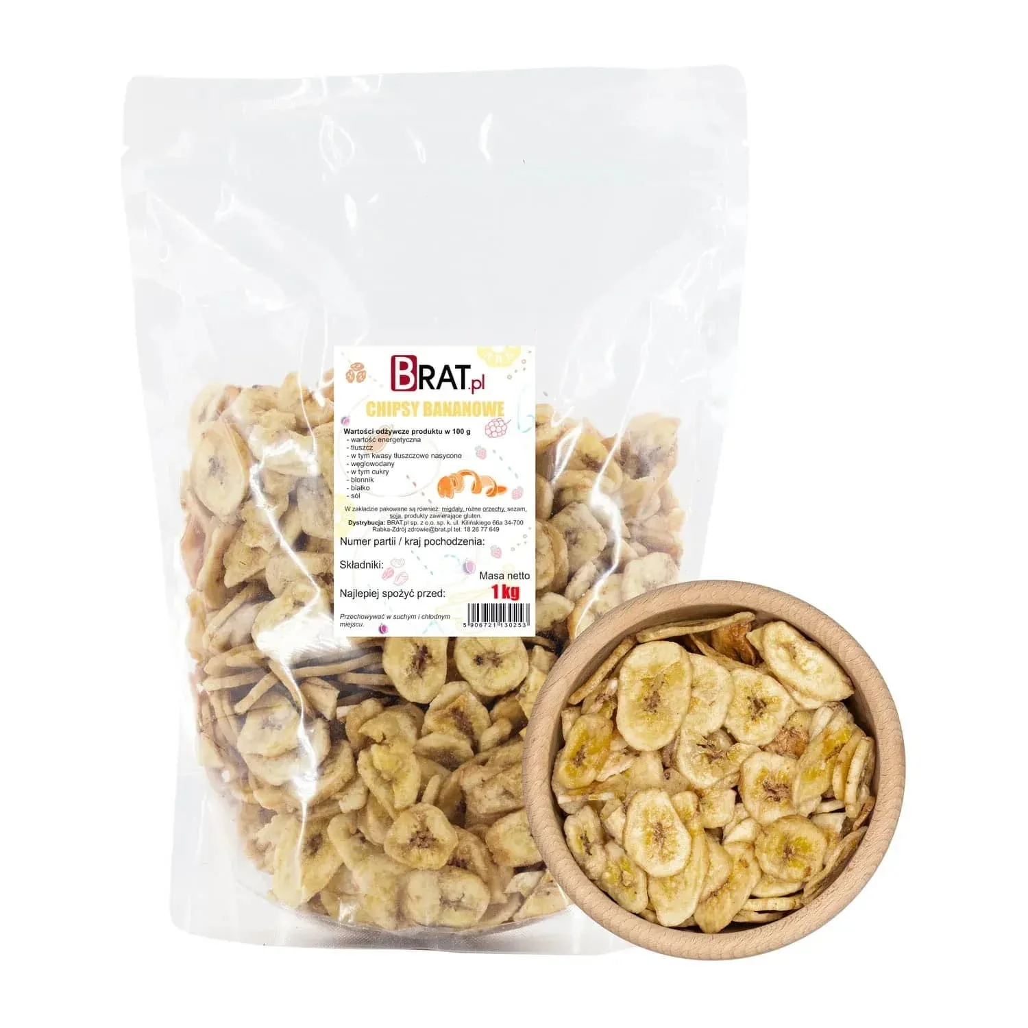 Chipsy bananowe 1kg