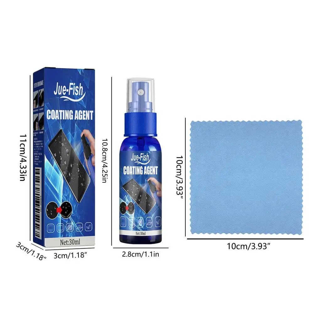 30ml Nano Liquid Screen Protector Spray for Phone/Tablet/Laptop Screens | Scratch Resistance Protection Spray