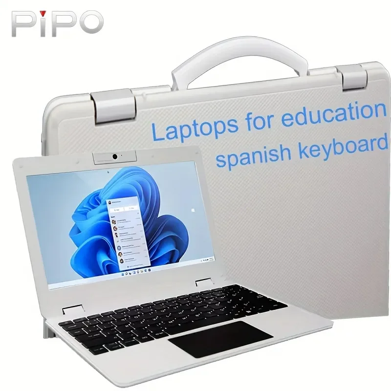 Spanish Keyboard 11.6 Inch Educational Laptop Computer for Students IP54 Intel Celeron CPU Notebook PC