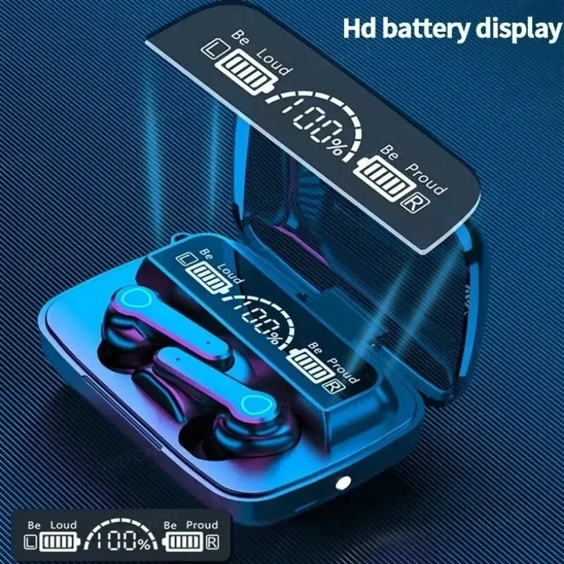 M19 Bluetooth Headset Wireless Tws Gaming Headphone Support Noise-cancelling Touch In-ear Mini Emergency Power Bank Headset