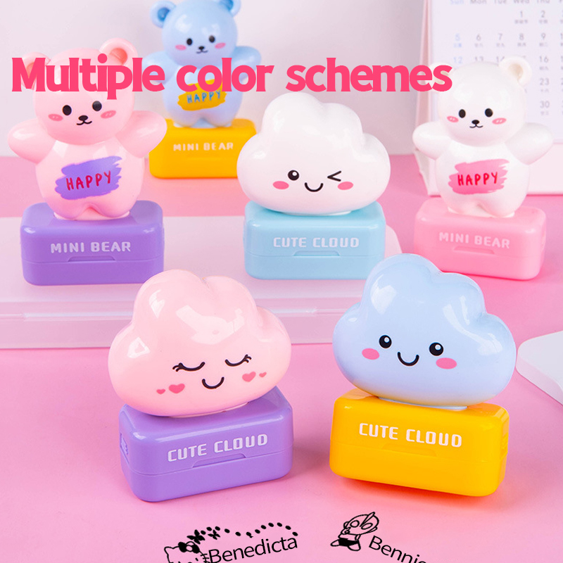 Children's Name Seal Custom Student's Name Stamp Kindergarten Clothes Waterproof Name Sticker Kawaii Montessori Stamp Gift