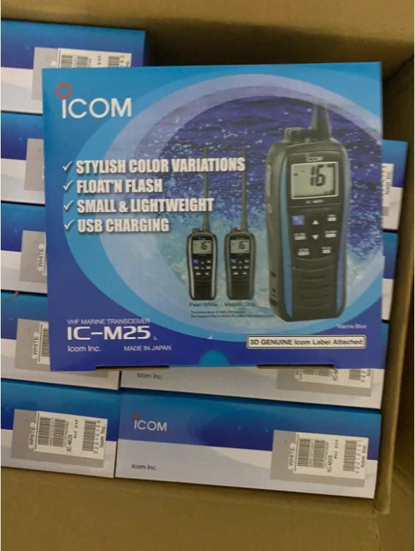 HOT New IC-M25 5W Portable Marine Radio VHF Handheld LCD Lightweight Waterproof