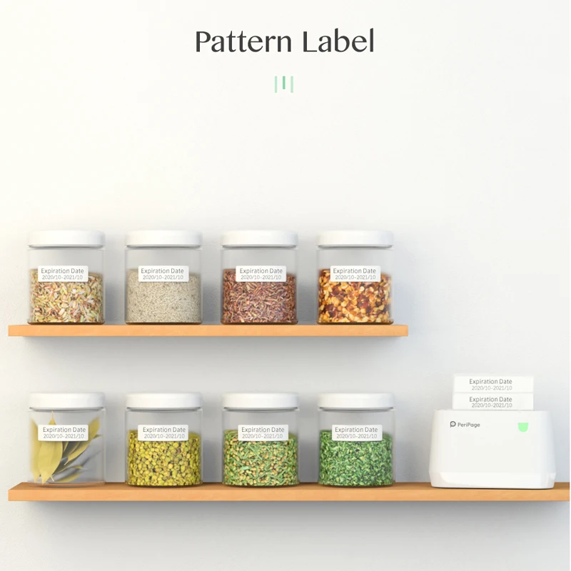 PeriPage 56x30 77x30mm Thermal Paper Label Paper Sticker for Thermal Pocket Mini Wireless Printer A9 Translucent Color Paper