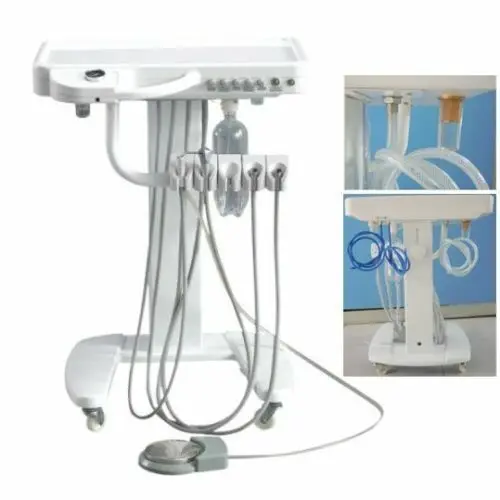 Einheit Tragbarer Rollwagen Dental Carrello mobile portatile con consegna automatica 4Loch