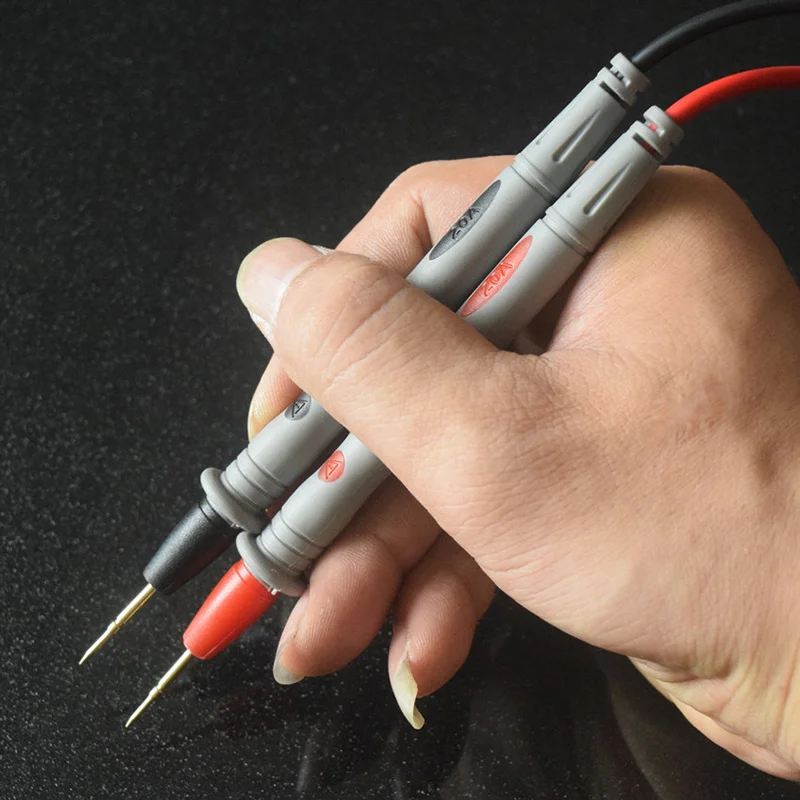 Multímetro Digital 20A 1000V cables de prueba de sonda Pin aguja súper punta multímetro probador Cable de sonda de plomo Cable de pluma