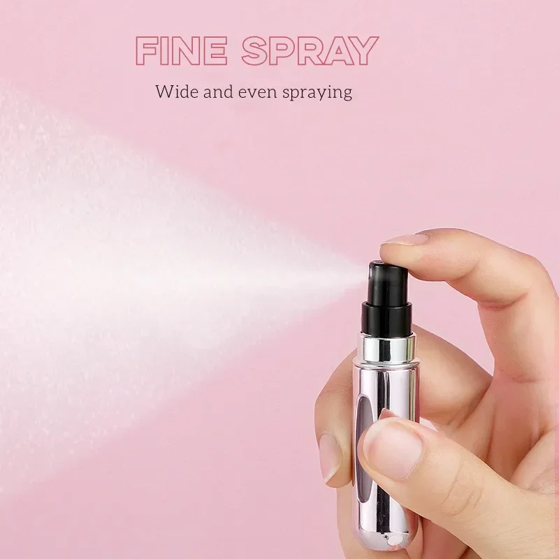 5Ml Mini Di Động Lọ Chai Nước Hoa Với Xịt Bình Mùi Hương Bơm Trống Hộp Đựng Mỹ Phẩm Atomizer Cho Du Lịch Công Cụ Mới