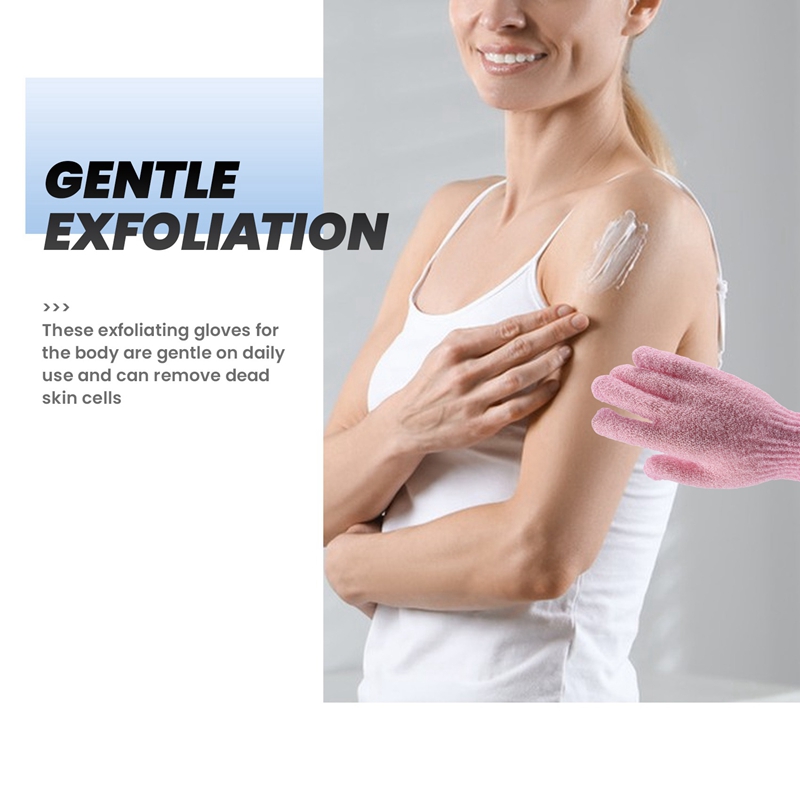 4 Paar Dusch-Badehandschuhe, Peeling, Waschen, Haut, Spa, Massage, Körperwäscher, Reiniger