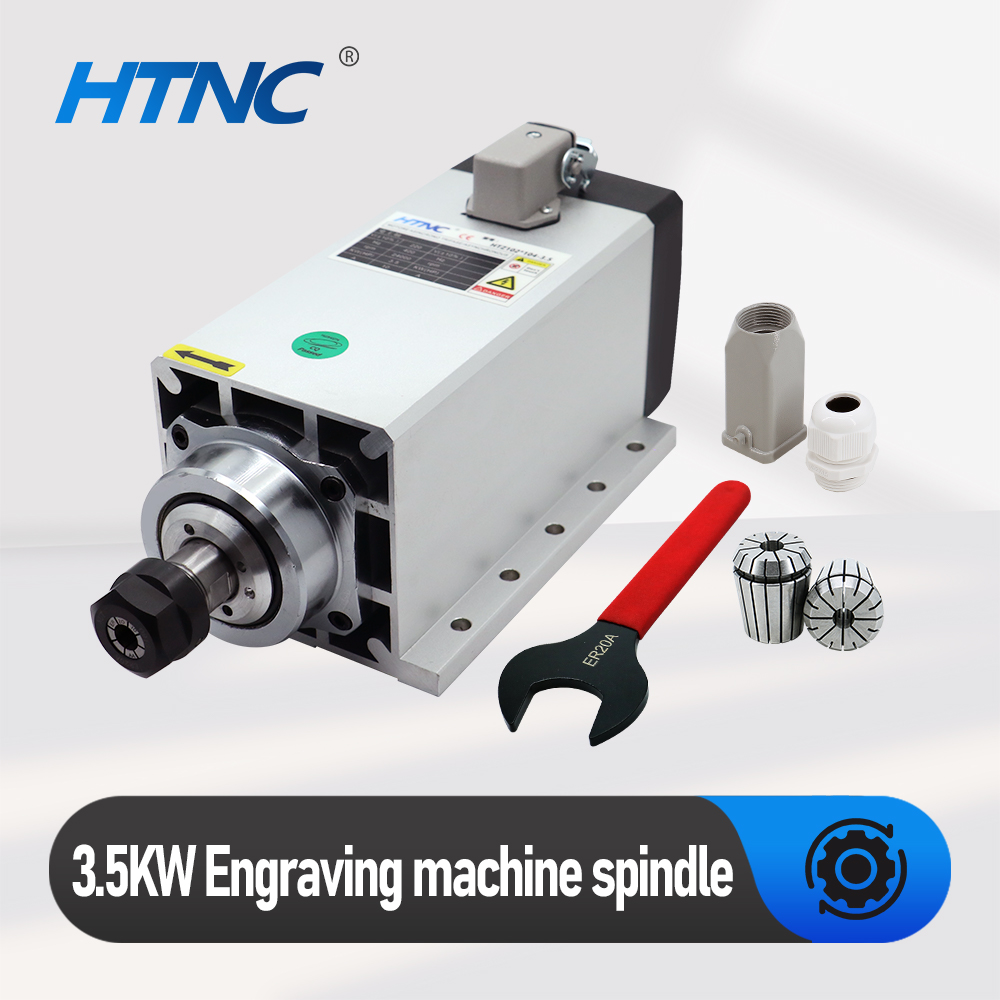 Новое поступление 3.5 кВт шпиндельный двигатель с ЧПУ 220v ER20 шпиндель 24000 Гц 1/2 об/мин + ключ ER20A + 2 шт. Цанги ER20 дюйма 10 мм