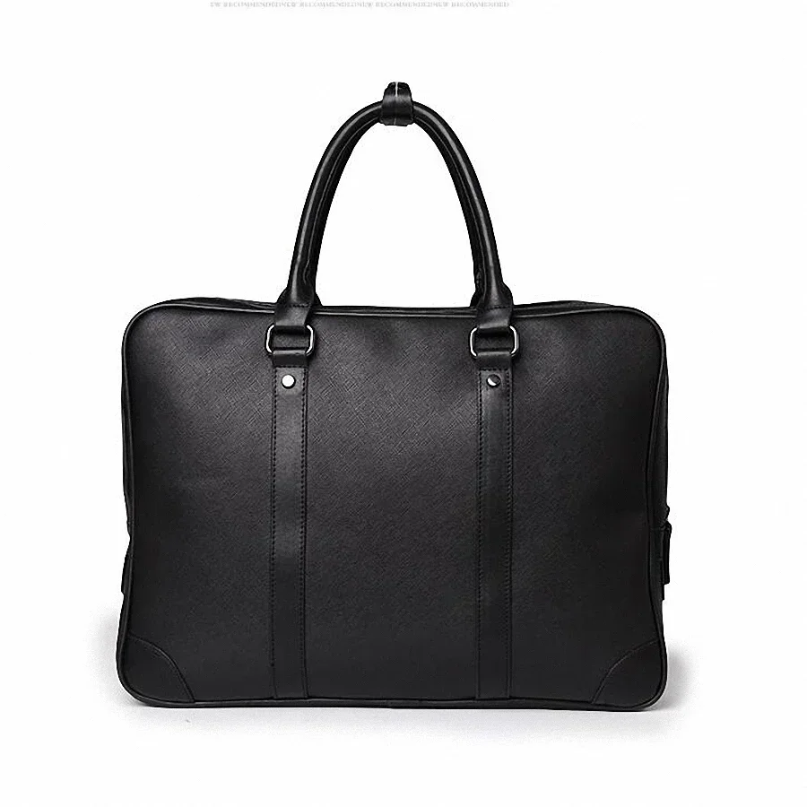 Design simples homem bolsa para portátil macio couro do plutônio moda homem maleta de negócios saco do mensageiro moda homem bolsa