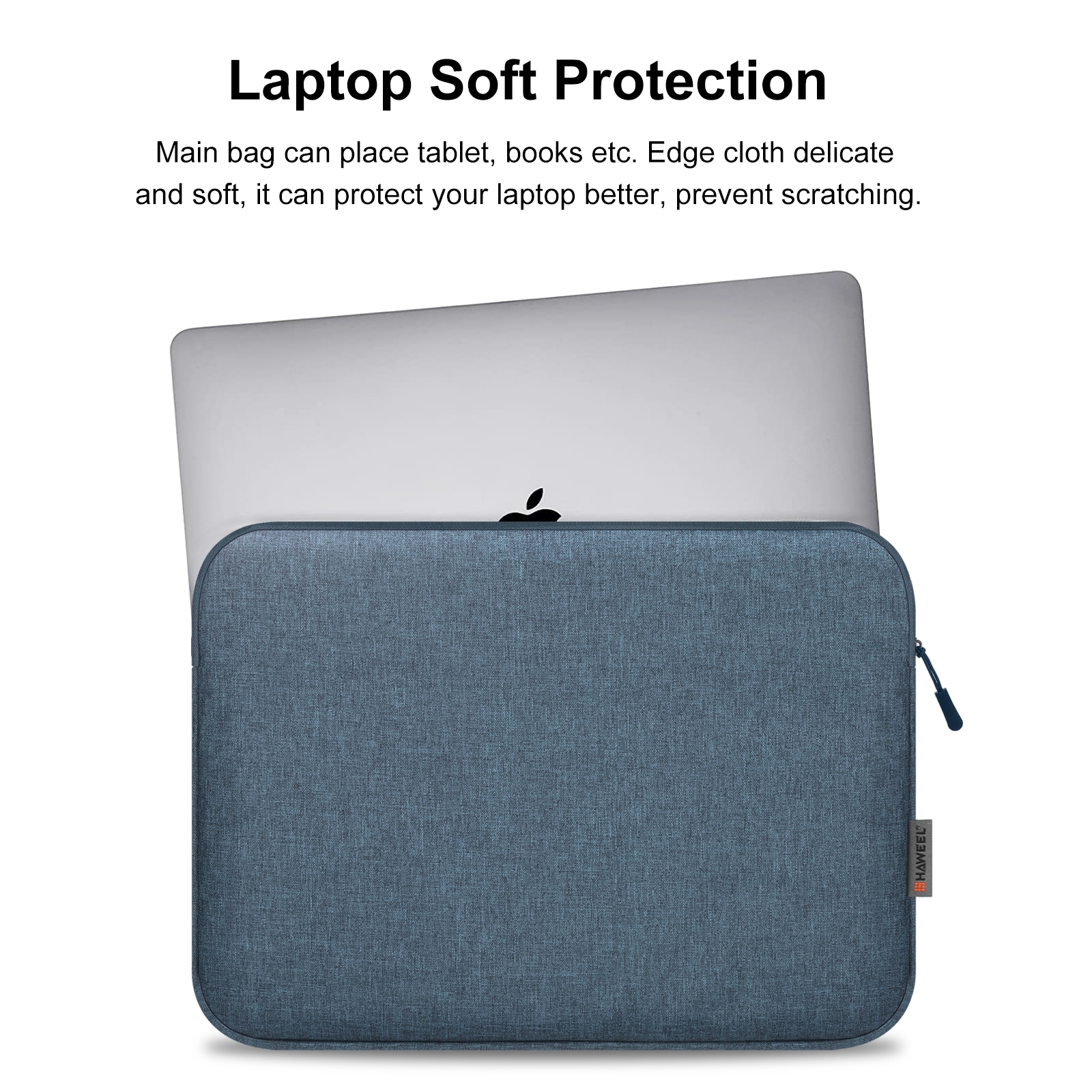 HAWEEL Capa para laptop de 16 polegadas com zíper Bolsa para laptop de 15 a 16,7 polegadas