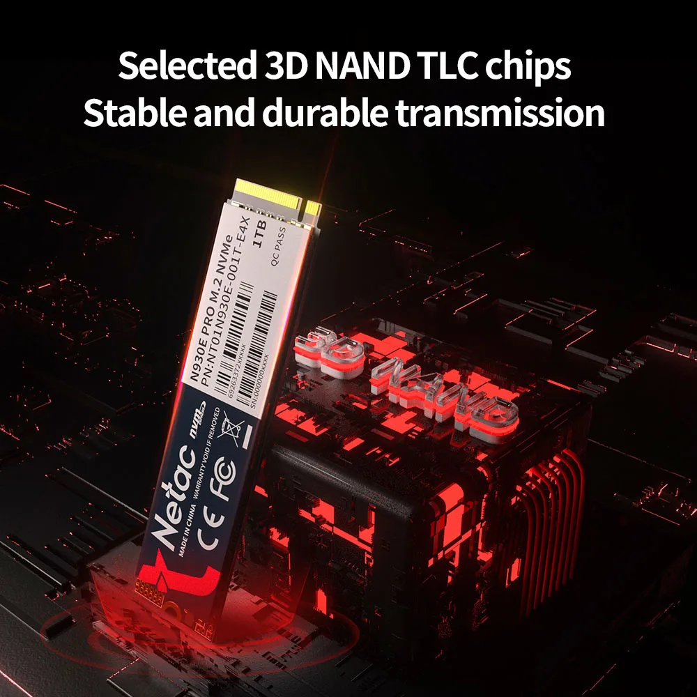 Netac SSD NVMe M2 1TB 128GB 256GB 512GB M.2 SSD NVMe PCIe Hard Drive Disk Internal Solid State Drive for Laptop Desktop