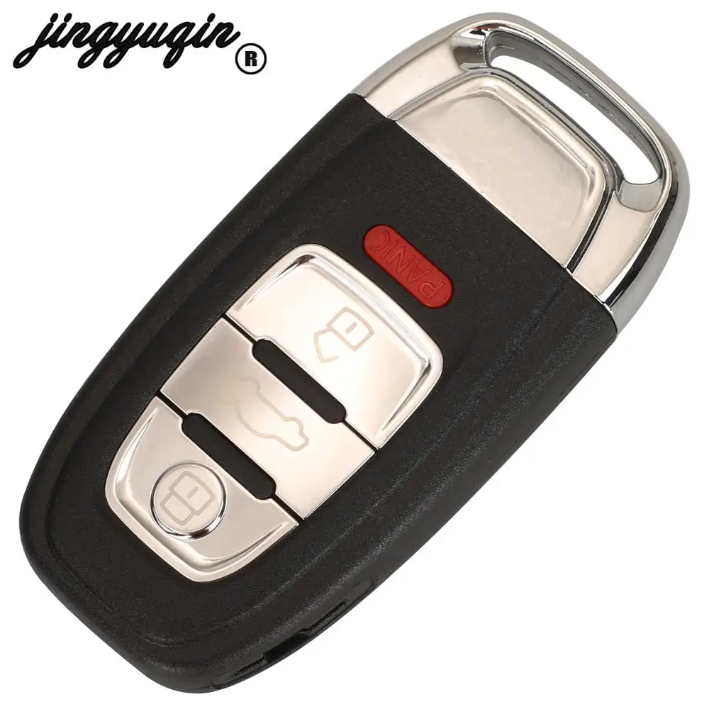 Jingyuqin 3/4 Knoppen Half Smart Voor Audi Q5 A4l A5 A6 A7 A8 Rs4 Rs5 S4 S5 Remote Auto Sleutel 315Mhz/433Mhz/868Mhz 8t0 959 754c/F/D