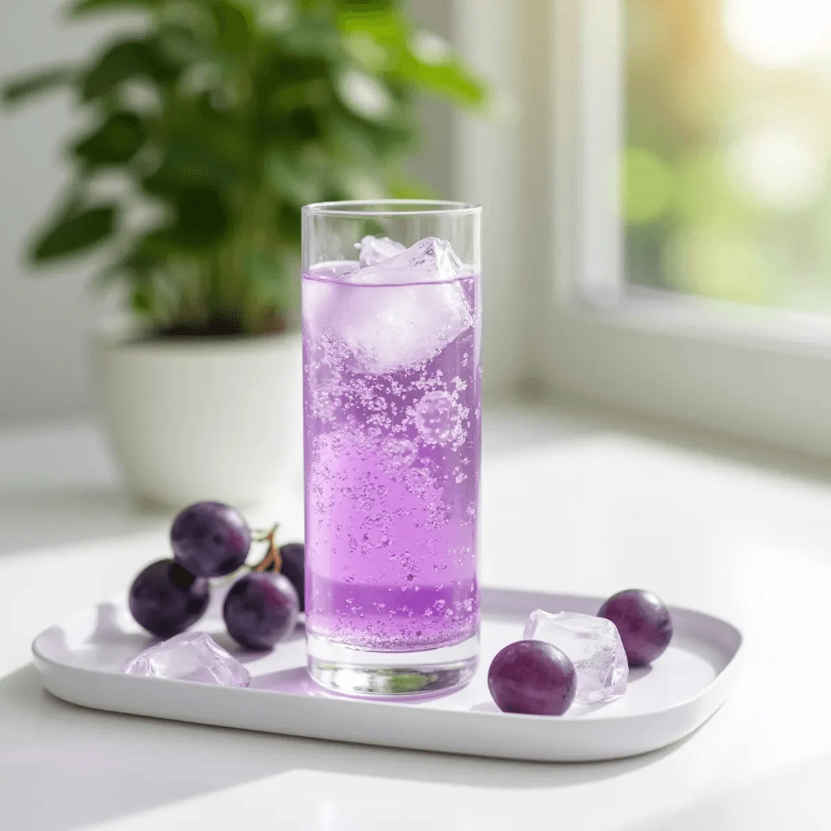 [3Packs] Grape Delight Soda Sparkling Water, 0 Sugar and 0 Calorie Bubbly Water [Value Pack], 330ml*6Cans*3Packs
