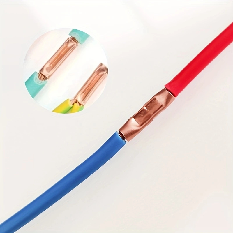 100Pcs Copper Ring Terminal Wire Crimp Connectors Bare Cable Battery Terminals Soldered Connectors for Electrical Wiring