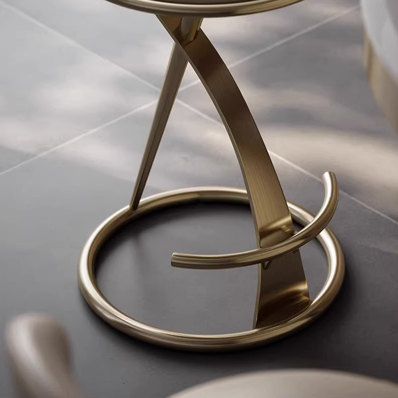 Tabouret haut design italien léger chaises de Bar de luxe meubles de Bar créatifs maison en acier inoxydable café cuisine dossier chaise de Bar