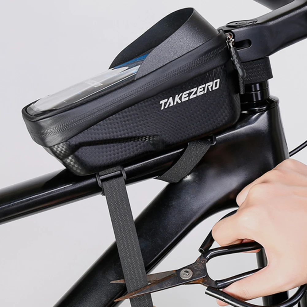 Touchscreen Fahrrad Rahmen Oberrohr Tasche Licht Barriere Wasserdichte Fahrrad Tasche Telefon Fall Hard Shell Fall Radfahren Zubehör
