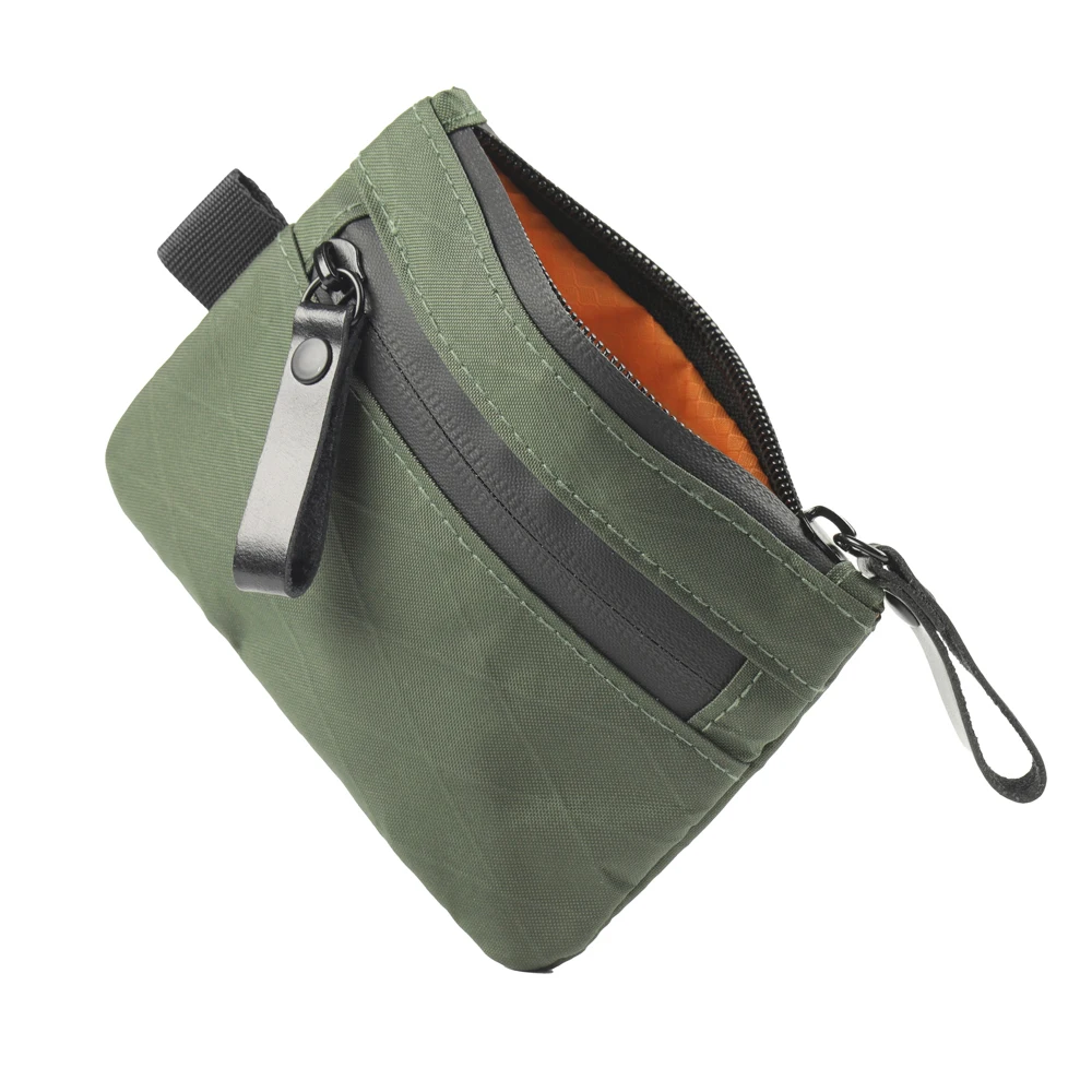 X-Pac Zip Pouch RFID-Blocking Cash and Card Wallet - Made With Carbon Neutral Weatherproof Fabrics, YKK Zipper, Black