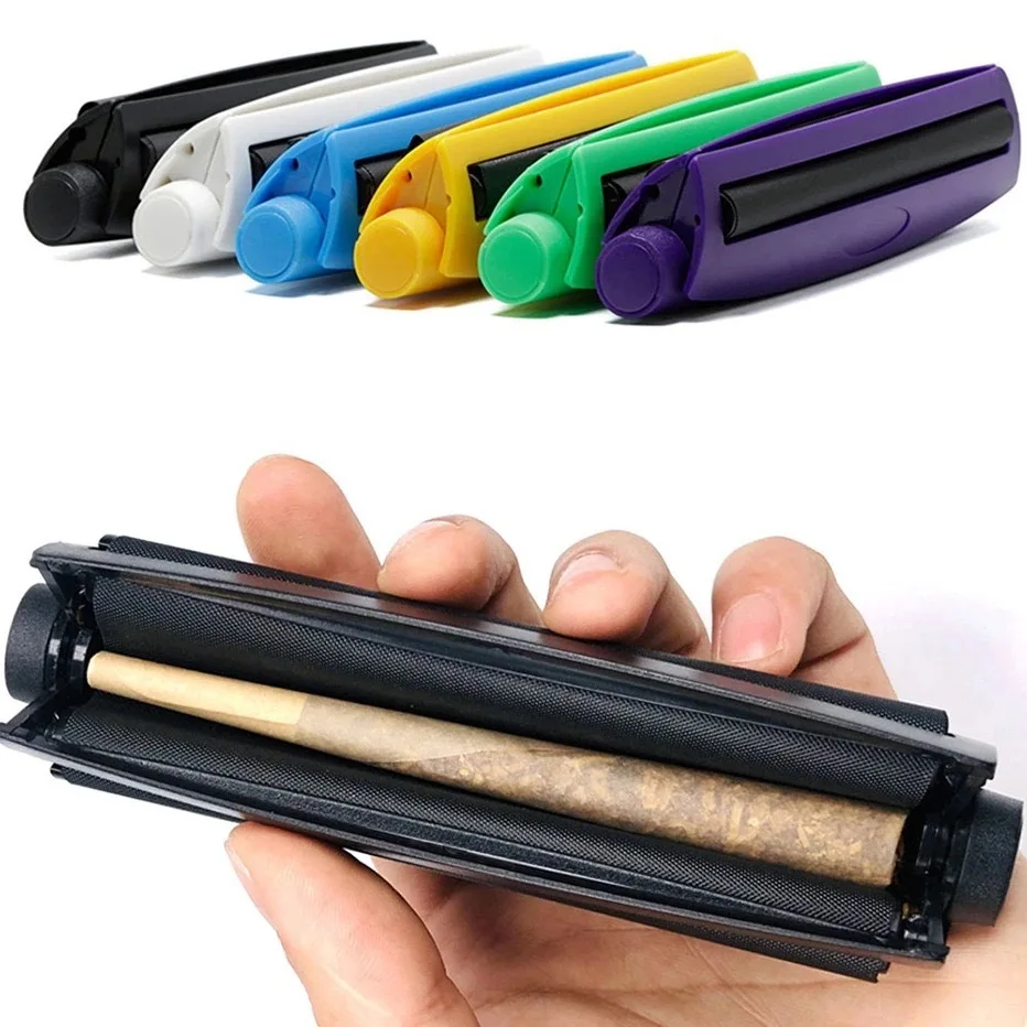 Máquina laminadora manual de plástico de 78/110mm, cono, manivela portátil, almacenamiento de metal, accesorios para fumar, herramientas, rollo de cigarros de tabaco