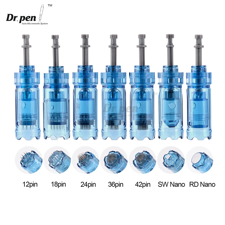 Dr. pen M8S A8S A9 Needle Cartridge 10/20/40 pcs 12 Pin 18 Pin 24 Pin 36 Pin 42 Pin Round Nano 3D nano 5D Tips Micro needle